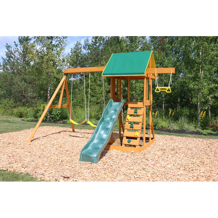 KidKraft Meadowvale II Wooden Swing Set & Reviews Wayfair